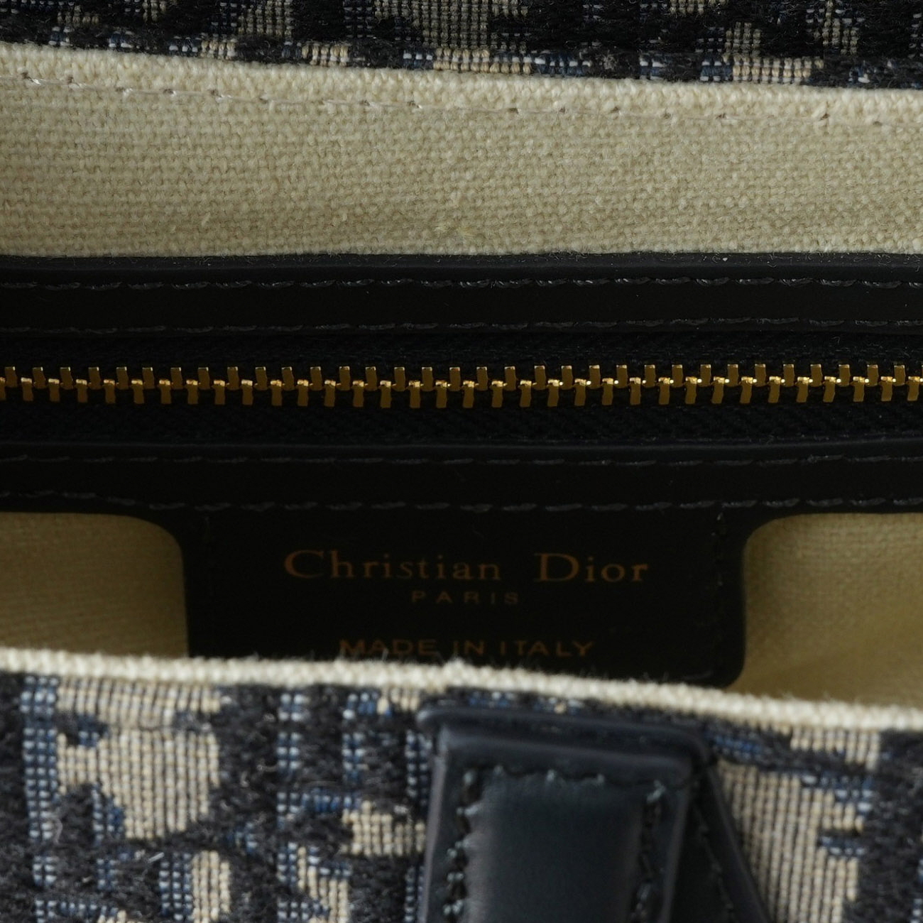CHRISTIAN DIOR(USED)크리스찬디올 오블리크 새들백 미듐